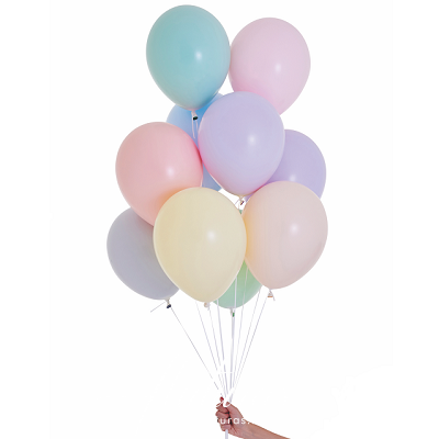 Baloane colorate pastel set 10 buc/ 10 lei Baloane Fluturas   