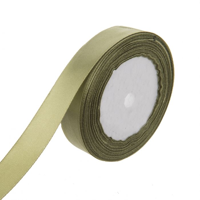 Panglica satinata Verde Olive -20mm 22,50m/rola  Fluturas_Paper   